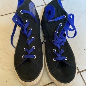 Black & Blue Converse